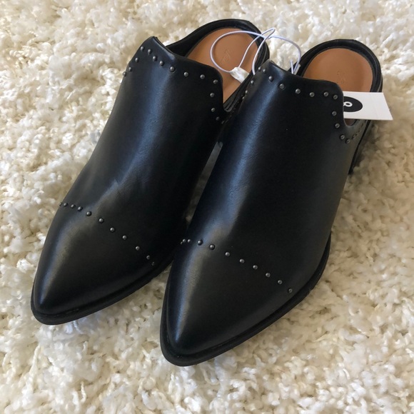 💓SOLD Crista Black Studded Pointed Toe Heeled - Picture 7 of 8